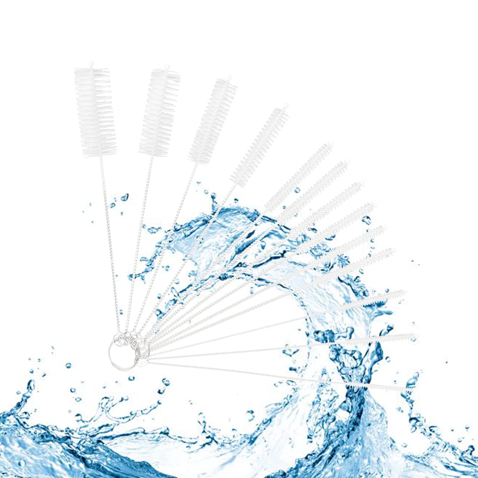 Kit Pulizia Scovolini - 1 Spazzola Flessibile Lunga + 13 Spazzoline Per Bottiglie E Tubi - Foto 6