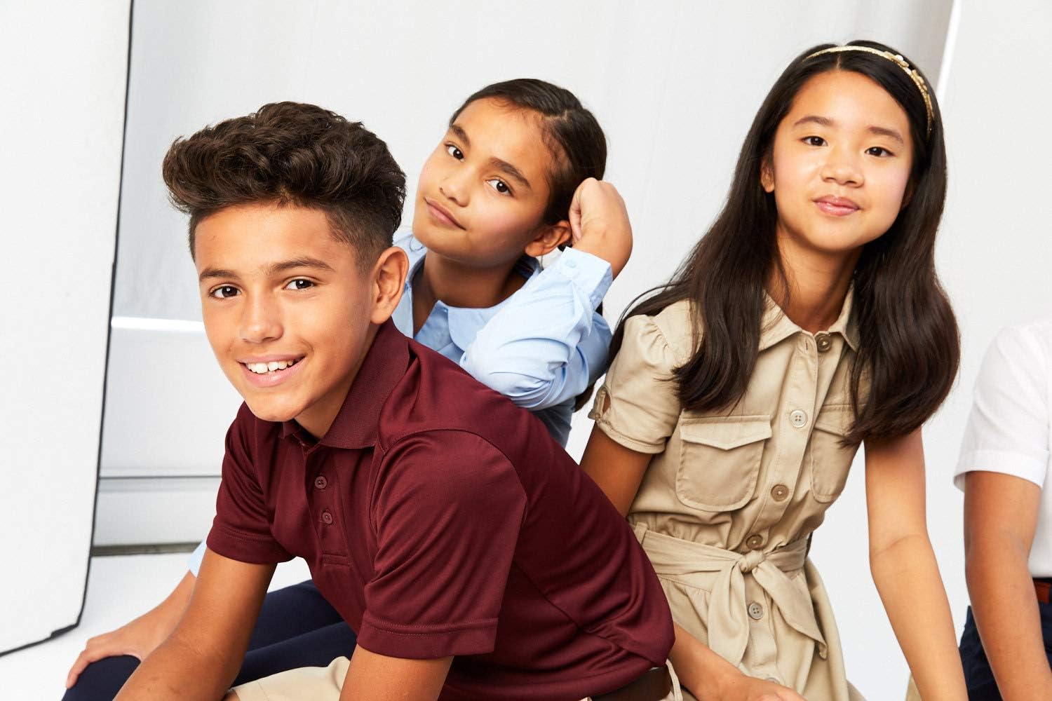 French Toast Girls' Short Sleeve Safari Dress - Image 7