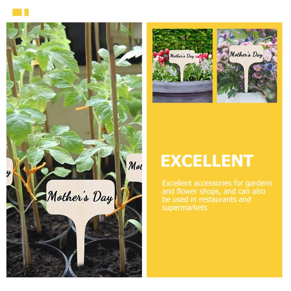 Kisangel 100pièces Étiquettes Non Fini Pour Plantes Marqueurs De Jardin Pour Fleurs Et Signalisation De Classification Des Plantes Pour Et Potagers