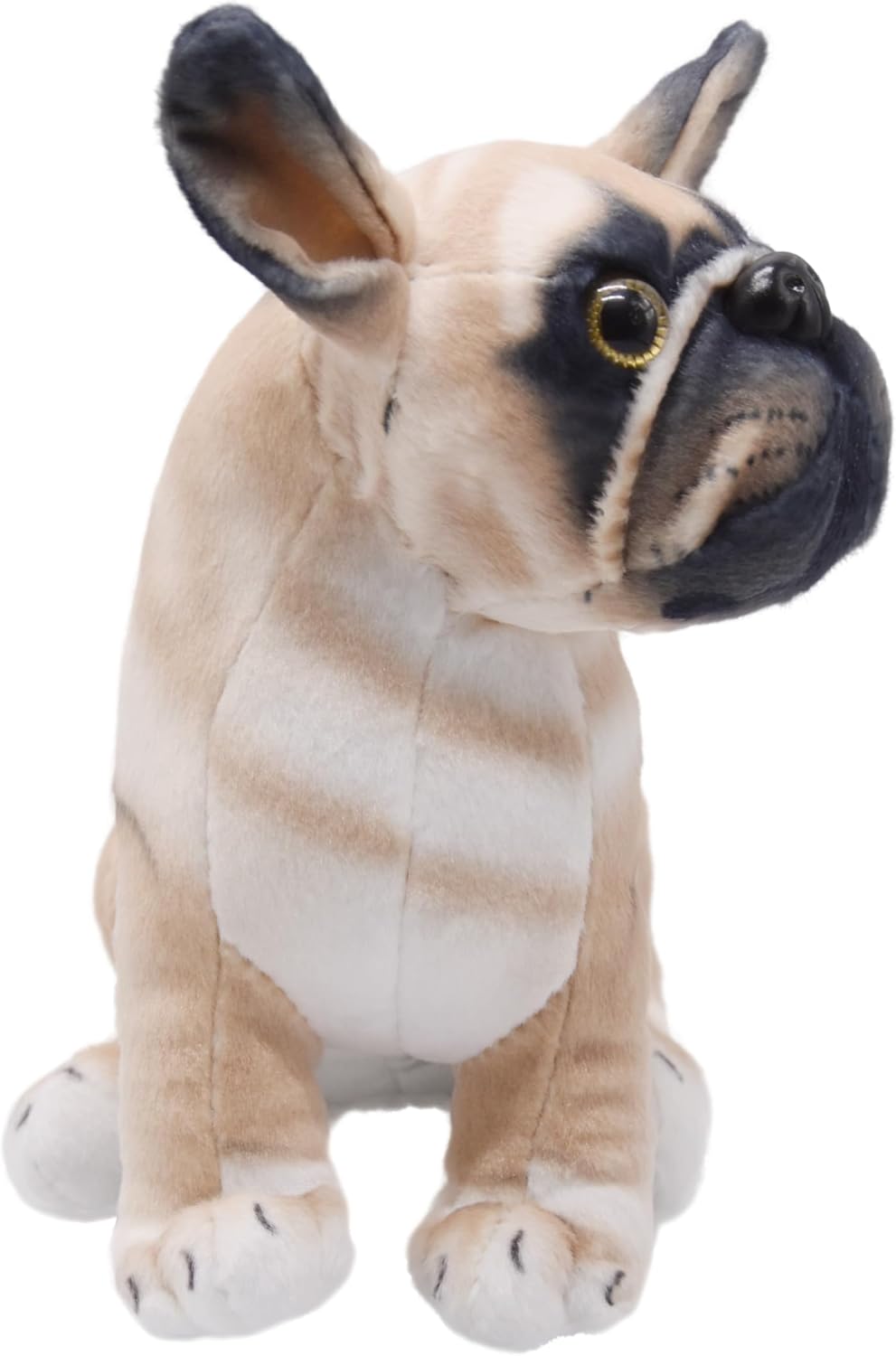 Lifelike French Bulldog Stuffed Animal Animated Plush Puppy Toy Doll Super Realistic Dogs Act Like Real Excellent Gifts for Kids Birthday Party Dog Collection 9 Inches (Sitting Bulldog) - Image 2