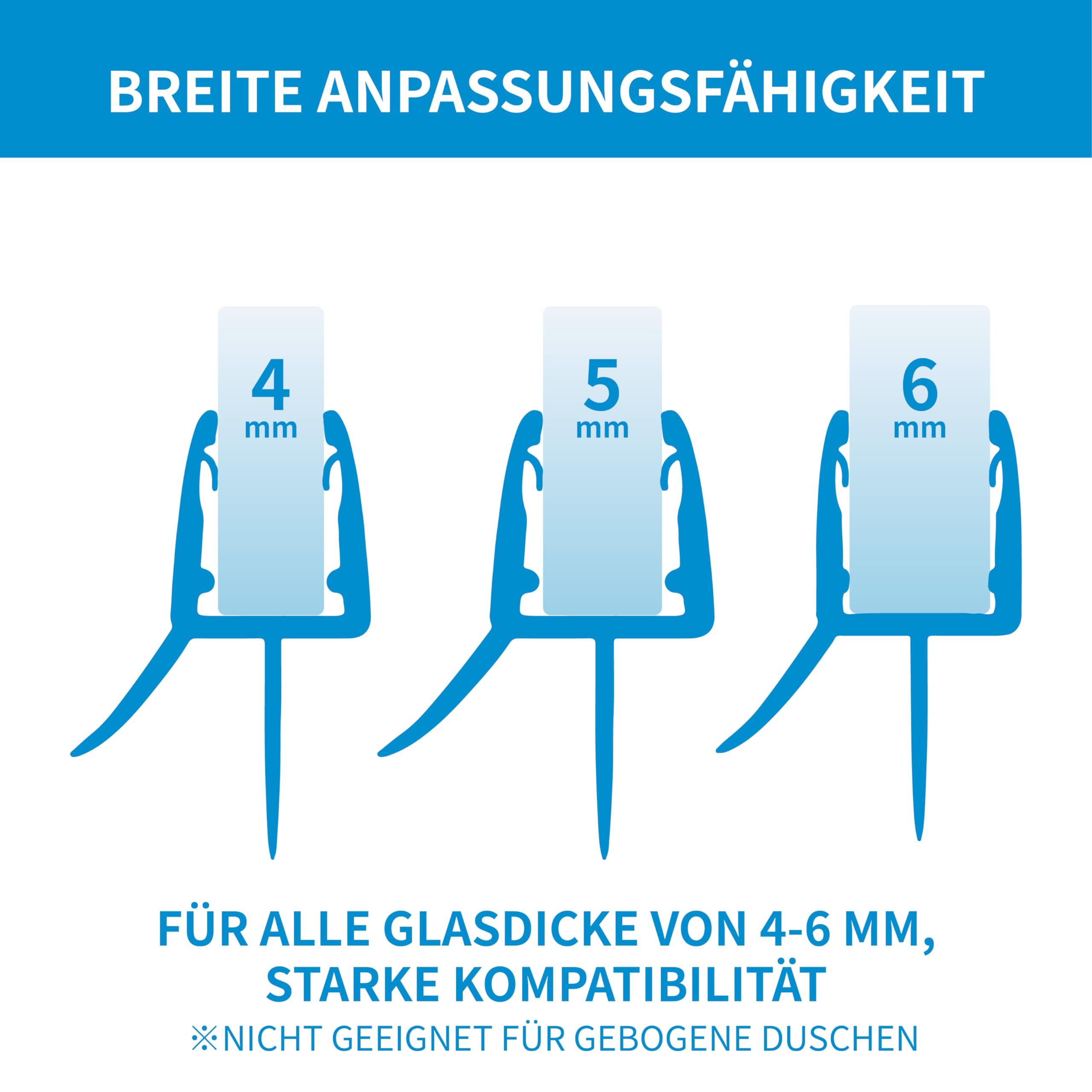 CILSON 200 cm premium magneetdoucheafdichting glasdikte 5 mm, set van 2, 90° - 180° doucheafdichting