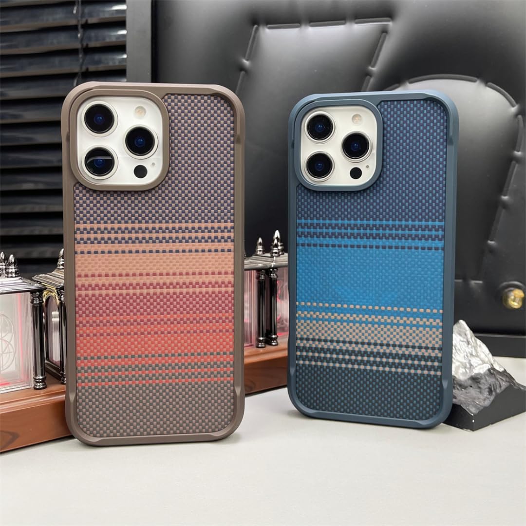 Funda Protectora magnética de Lujo con diseño Degradado para iPhone 15 Pro, a Prueba de Golpes, con Parachoques Reforzado (para iPhone 15 Pro/C).