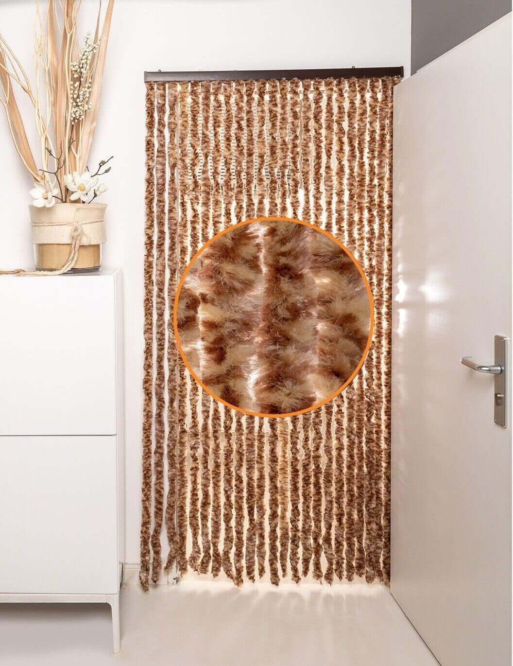 Rideau de porte chenille DEFACTO 90x220 cm fabriqué en Italie pour camping