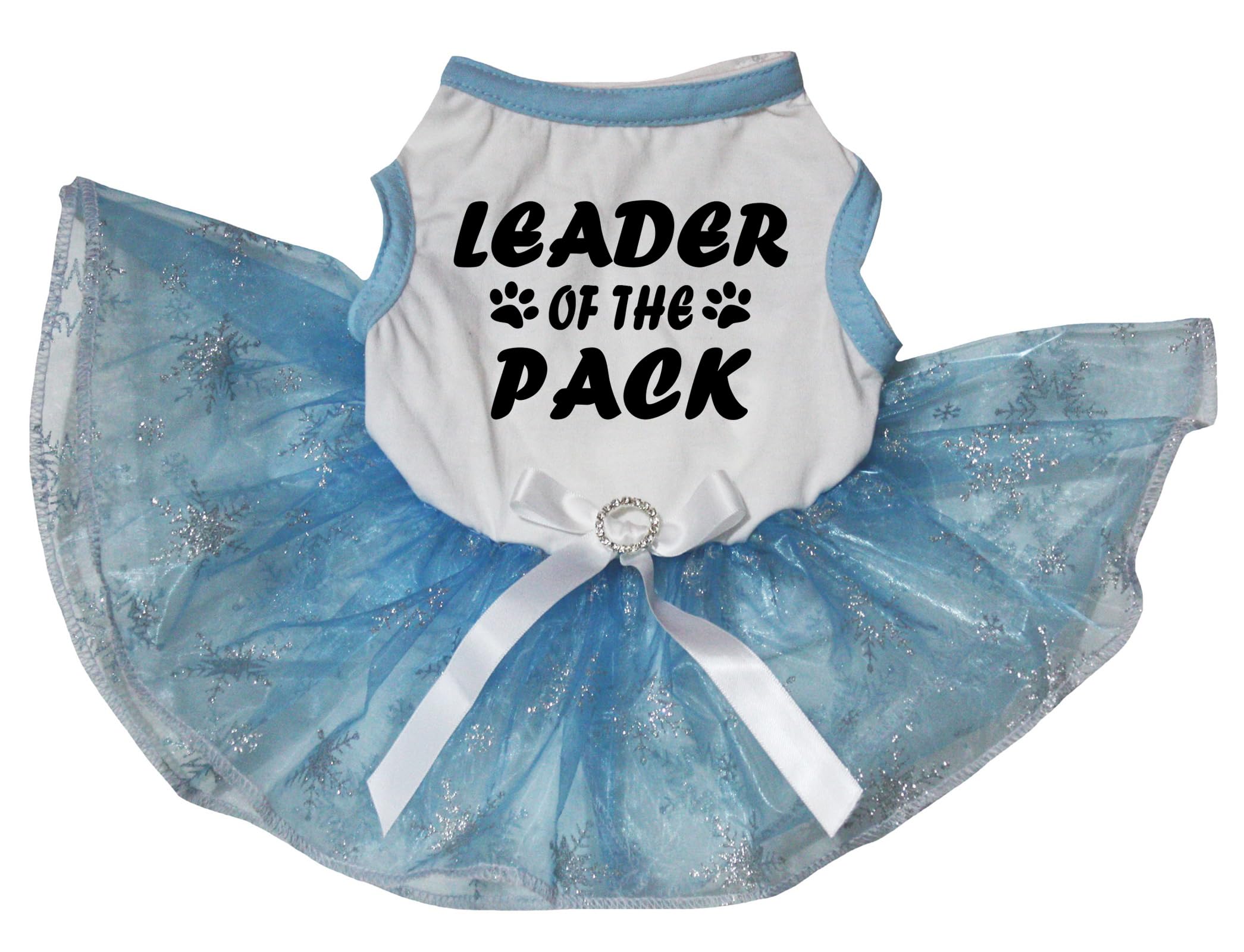 Robe pour chien flocons de neige blanc bleu XXXL Leader Of The Pack