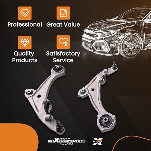 Miniatura 6 de maXpeedingrods K620195 K620196 Brazo de control inferior delantero para Nissan Altima 07-12, 13 Altima Coupé