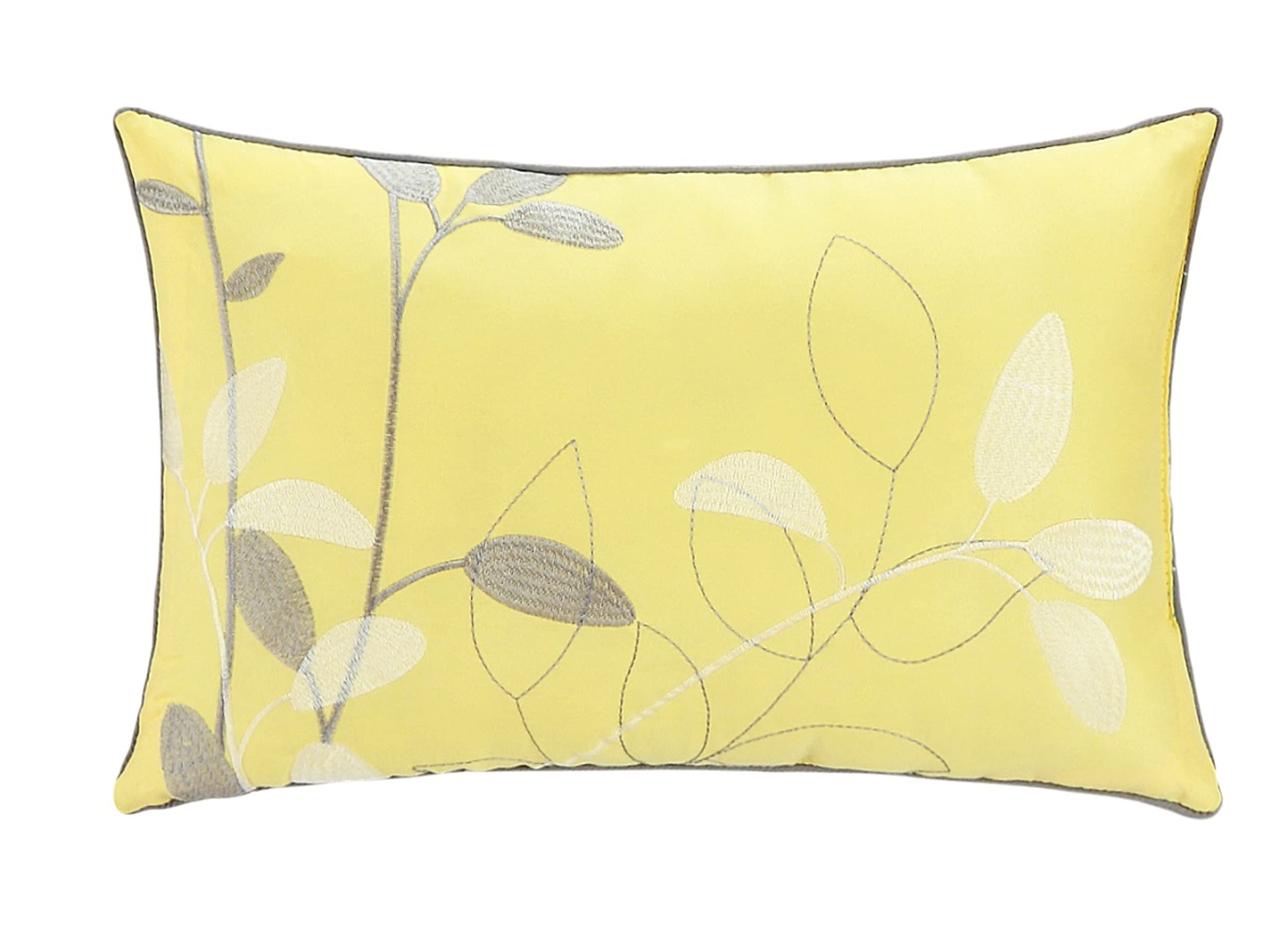 Chic Home 8-częściowy zestaw kołdry ogrodowej Bliss, King, żółty