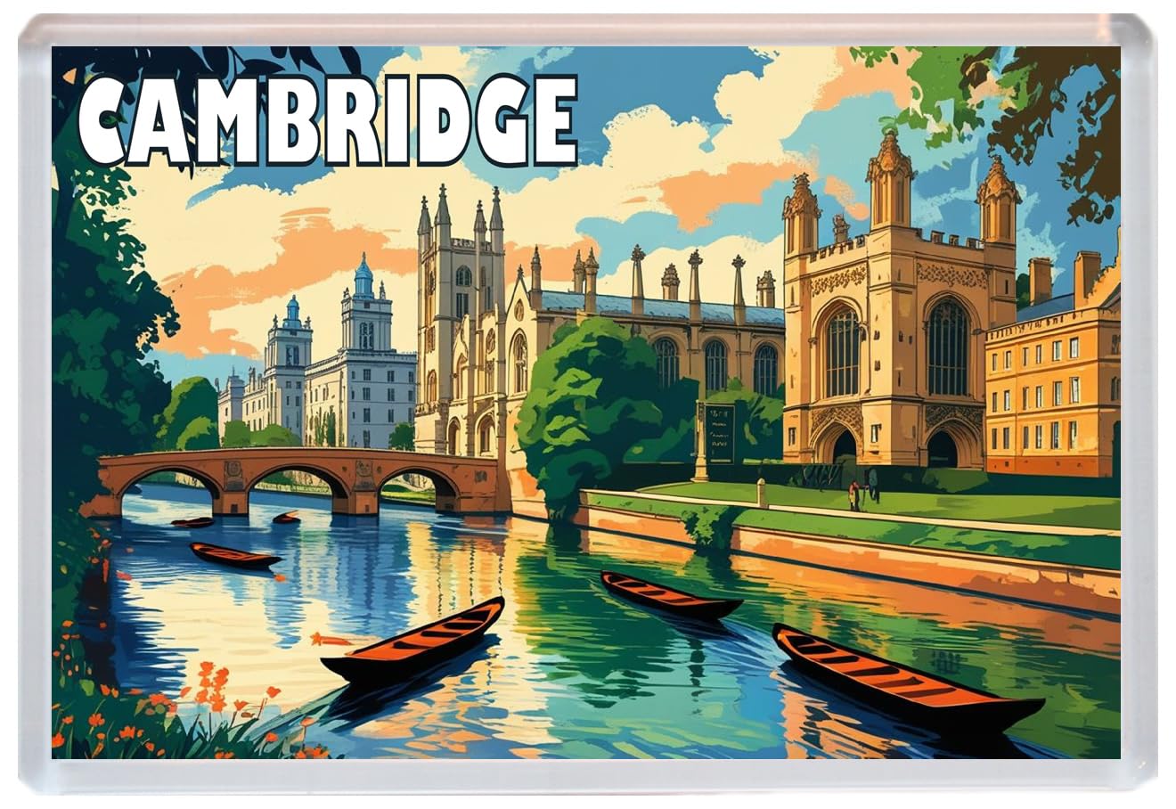 Cambridge - Jumbo Artistic Fridge Magnet 96 x 67mm