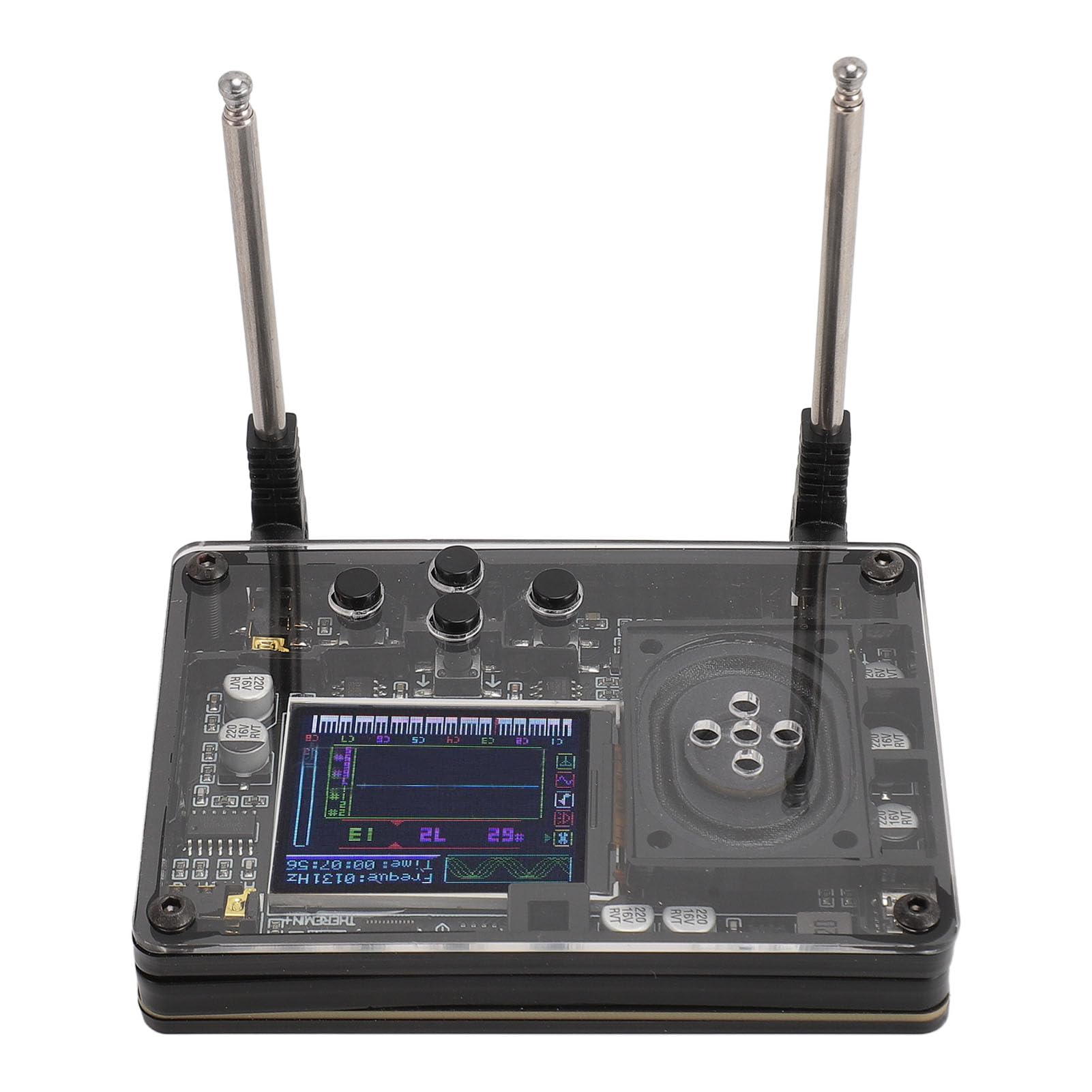 Gugxiom Mini Theremin Type C, Musical Electronic Instrument Creative with Digital Display, Electronic Synthesizer with 70 Votes 20 Instrumental Effects