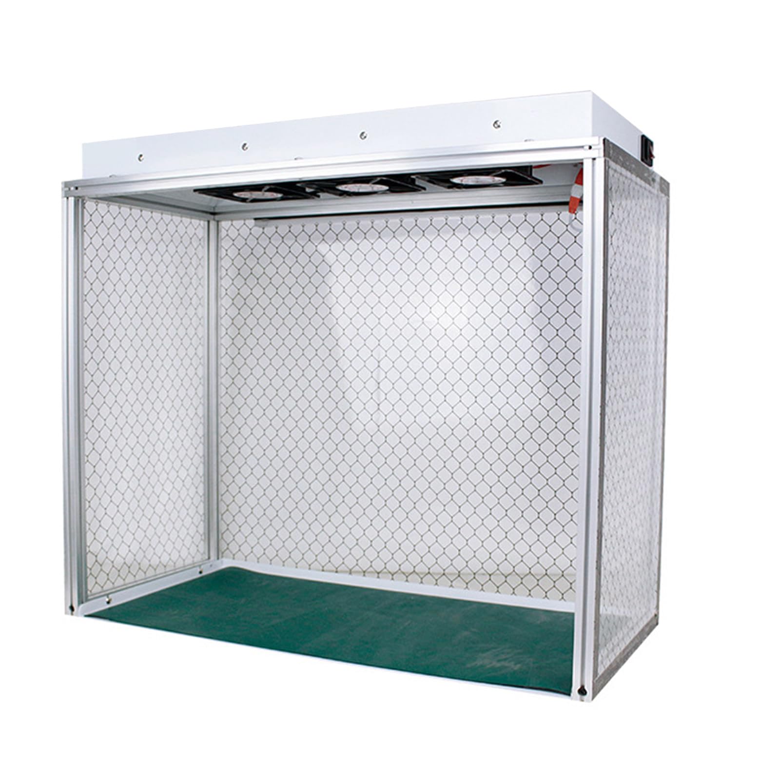 Campana de Flujo laminar Vertical con Filtro HEPA y Cortina electrostática, Almohadilla de Silicona y Placa Inferior, para reparación de teléfonos, talleres y Laboratorios 110V