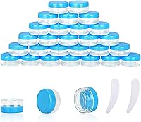 Vista 8 de 100 piezas de 10 gramos de contenedores de muestra, tarros vacíos de 10 ml con tapas, pequeños contenedores cosméticos, tarros de muestra mini con 8