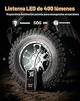 Vista 6 de WOLFBOX Arrancador de salto de 4000 A con compresor de aire de 160 PSI, refuerzo de batería de coche de 12 V, carga rápida de 65 W, inflador