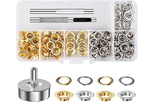 1/4 Inch Silver/Gold Paper Eyelets for Crafts