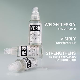 VERB Ghost Oil - Weightless Hair Oil for Fine to Medium Hair - Smooths Frizz, Adds Shine - No Parabens, Gluten or Harmful Sulfates