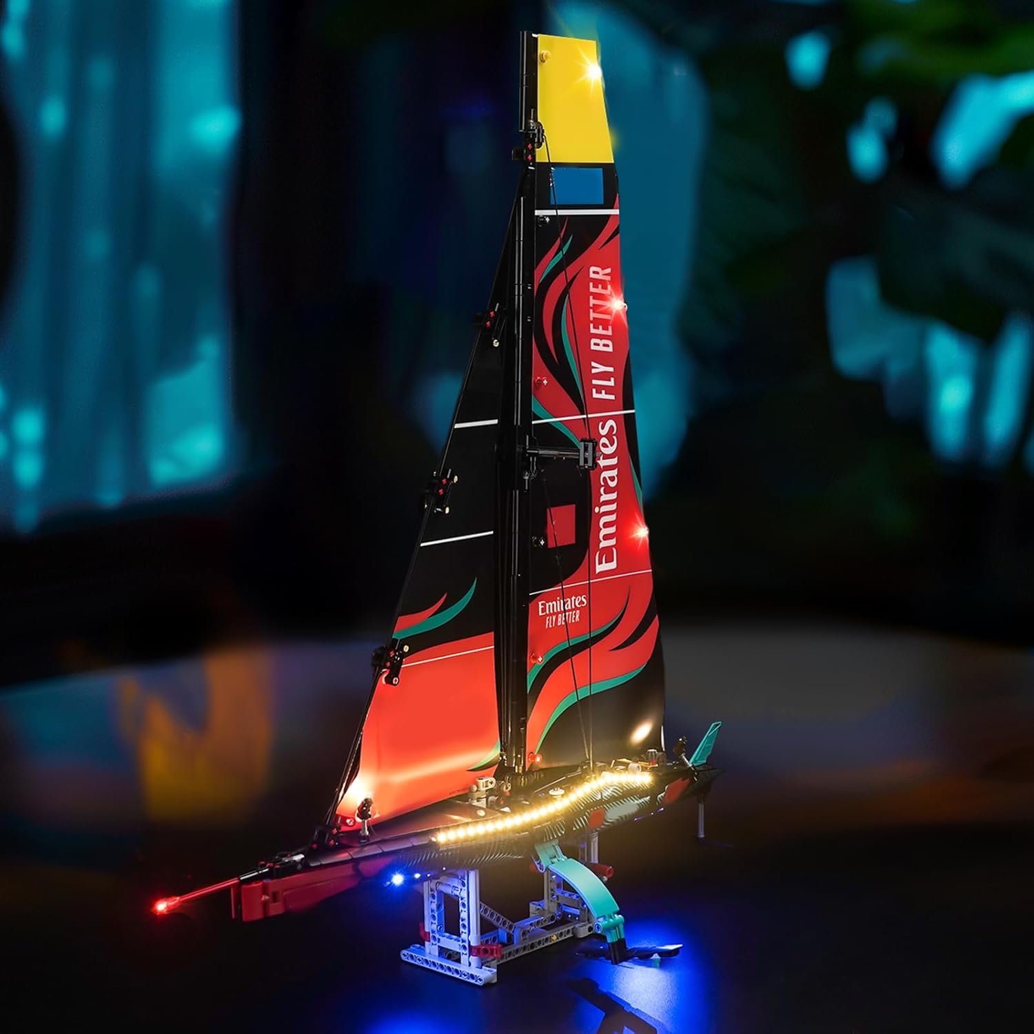 LED Lighting Compatible with Lego Emirates Team New Zealand AC75 Yacht 42174, Light Kit Compatible with Lego 42174, Giving Light to Model, NOT Included The Model Set(Classic Edition)
