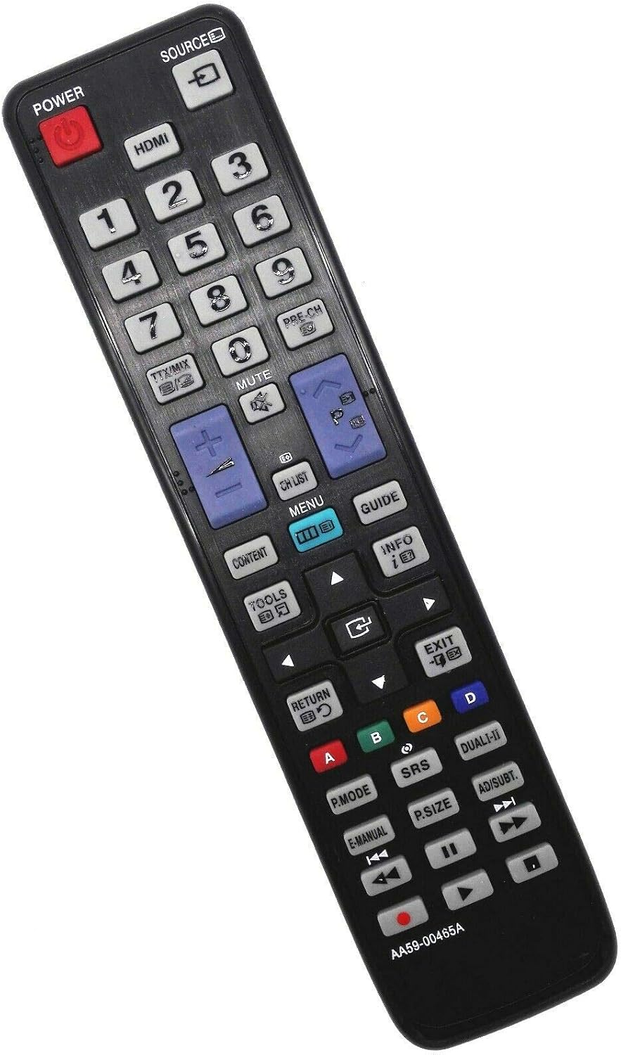 New AA59-00465A Replace Remote for Samsung TV AA59-00483A UE22D5020NW UE22D5005NW UE22D5000NW UE19D4020NW UE19D4005NW UE19D4000NW UA46D5500RM UA46D5000PW UA37D5000PJ UA32D5000PW UA32D5000PMUA32D5000PJ