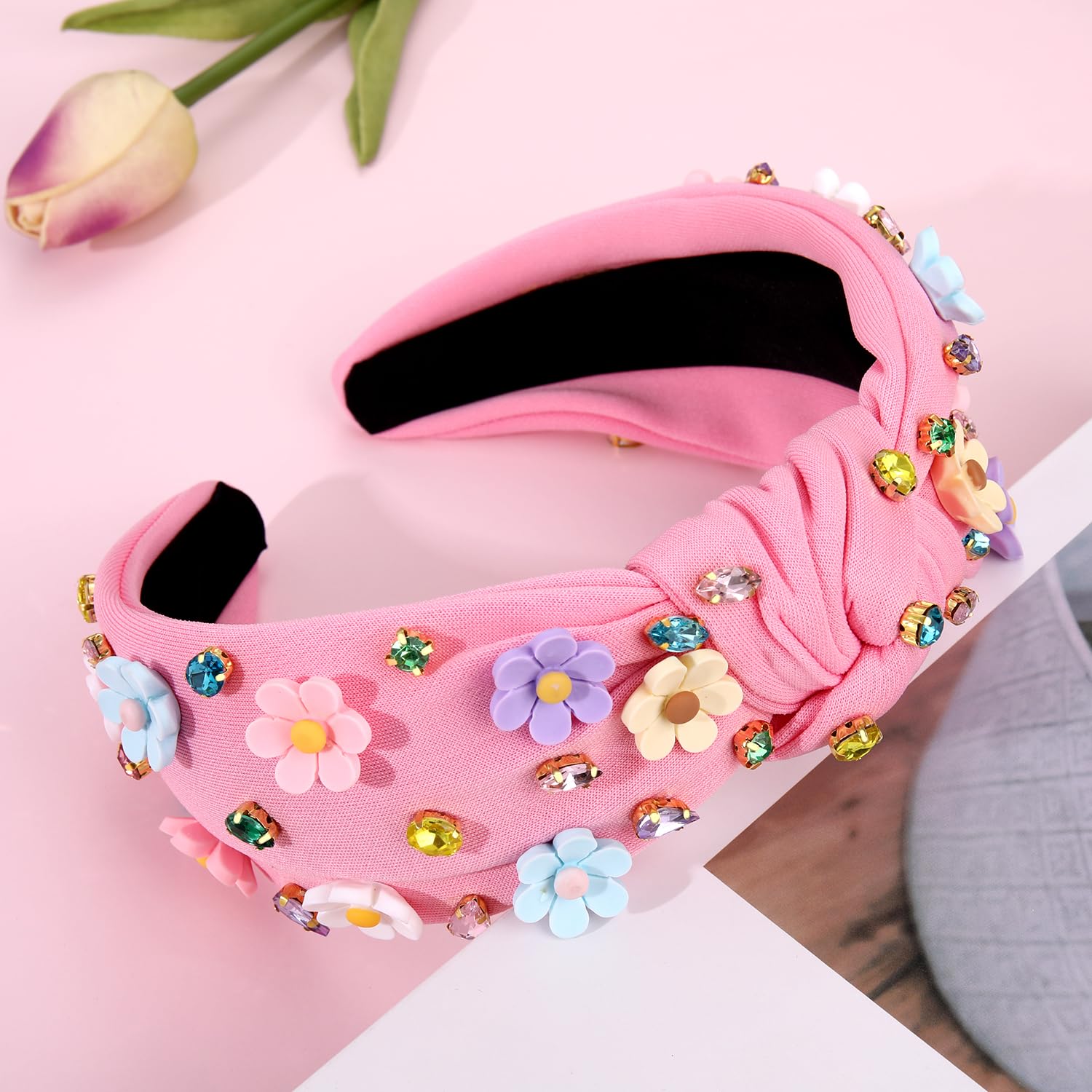 Amazon.com : NVENF Flower Headbands for Women Spring Summer  display picture 1
