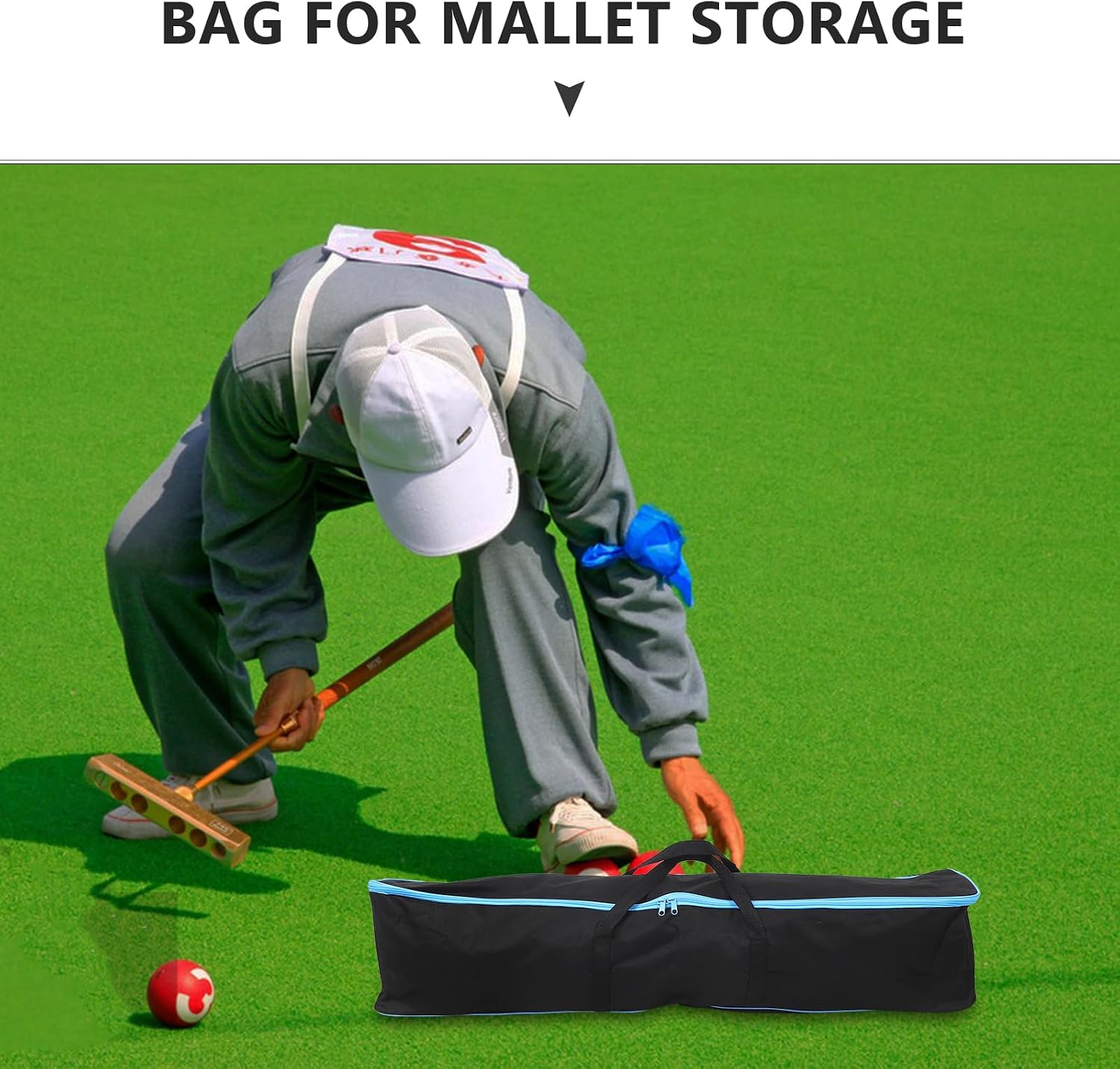Sosoport Baseball Bat Bag Softball Bat Bag Croquet Mallet Mallet Container Croquet Carrying