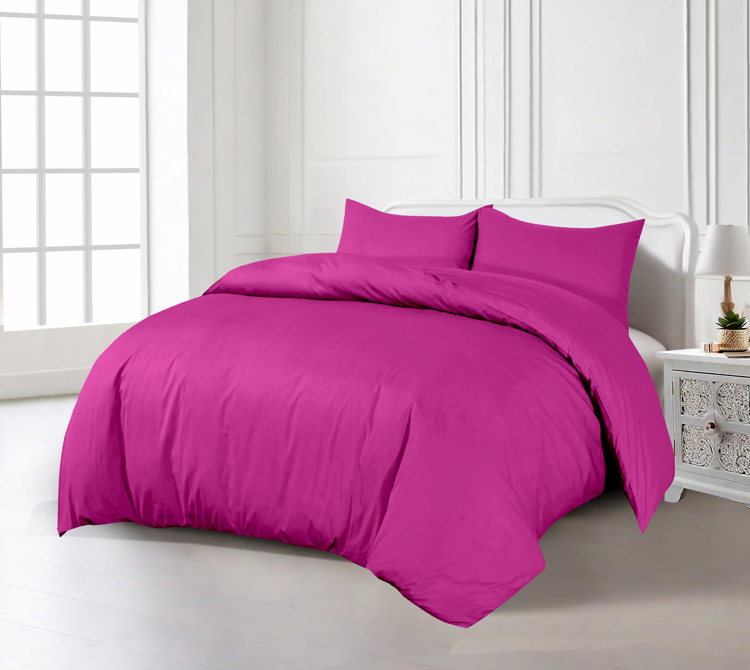 Crescent Textile 200TC Duvet Cover Bedding Set Single, Double, King