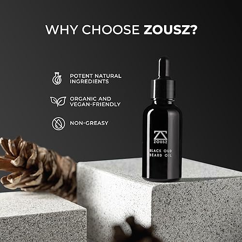 Miniatura 4 de Black Oud - Aceite para barba para hombres, hidratante y acondicionador de barba, esencial para el cuidado de la barba no grasa, potenciador del