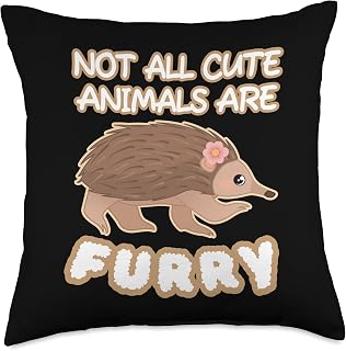 Not All Cute Animals Furry I Echidna Australia Echidna Throw Pillow