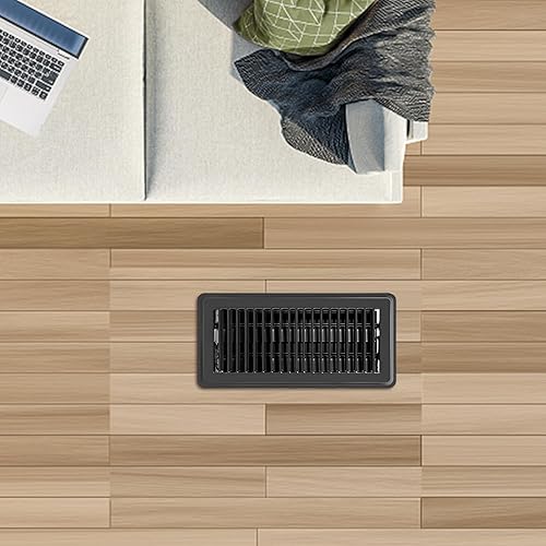 Miniatura 8 de Gmurnai Rejillas de ventilación de piso de 4 x 10 pulgadas, cubiertas de ventilación de aire de piso de 4 x 10 pulgadas para techo de pared del