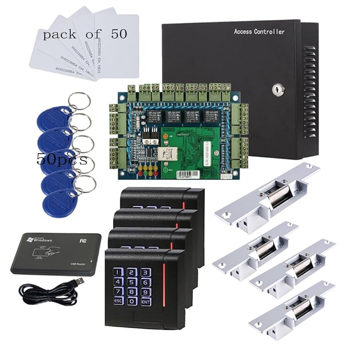Buy 110V Security Network Door Access Control Board Kit Metal Power Box