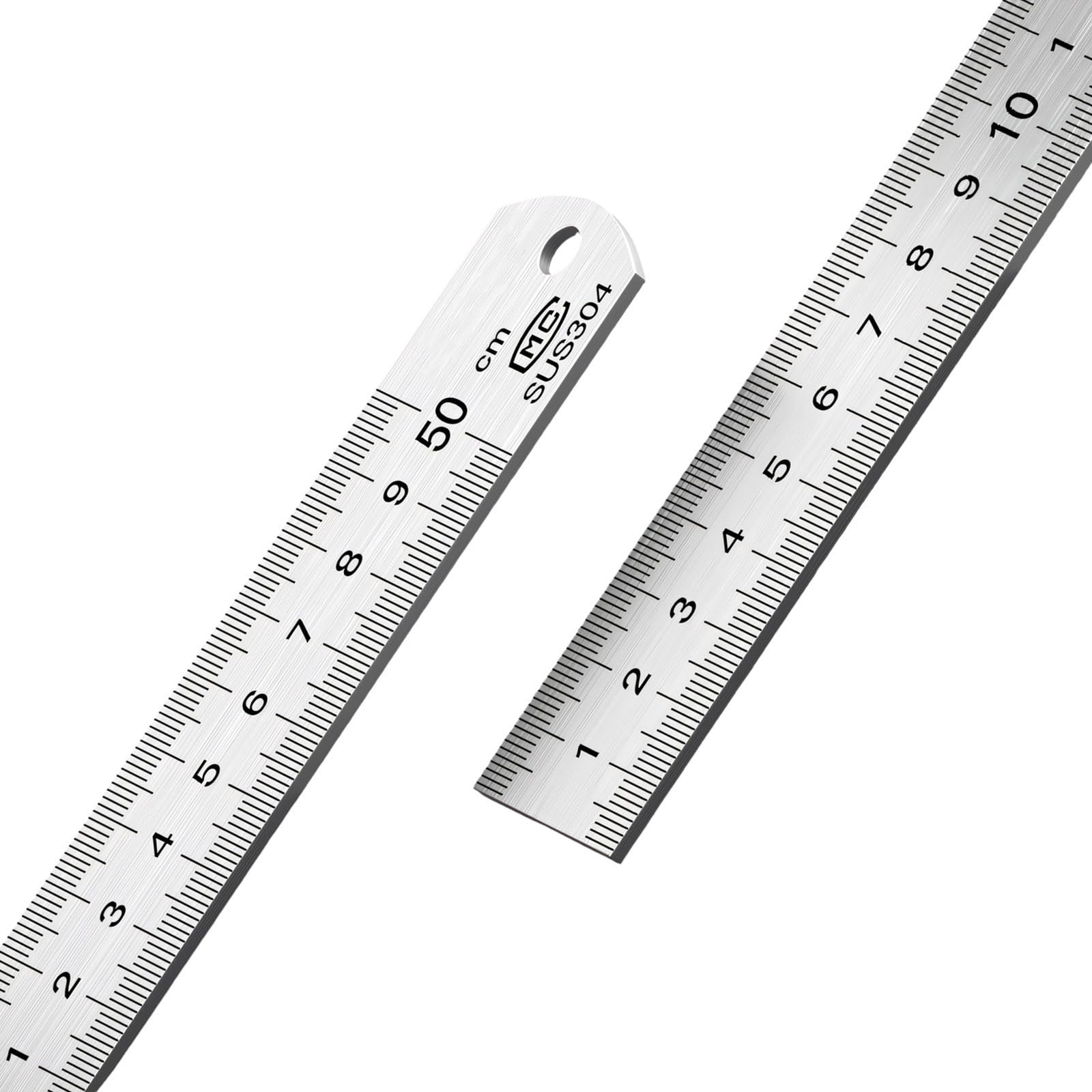 Hdoytxxm 50Cm Single Side Thickened 304 Stainless Steel Ruler Rustfroof And Long Lastingly For Architects Use Various Applications Accurate Measurement Ruler