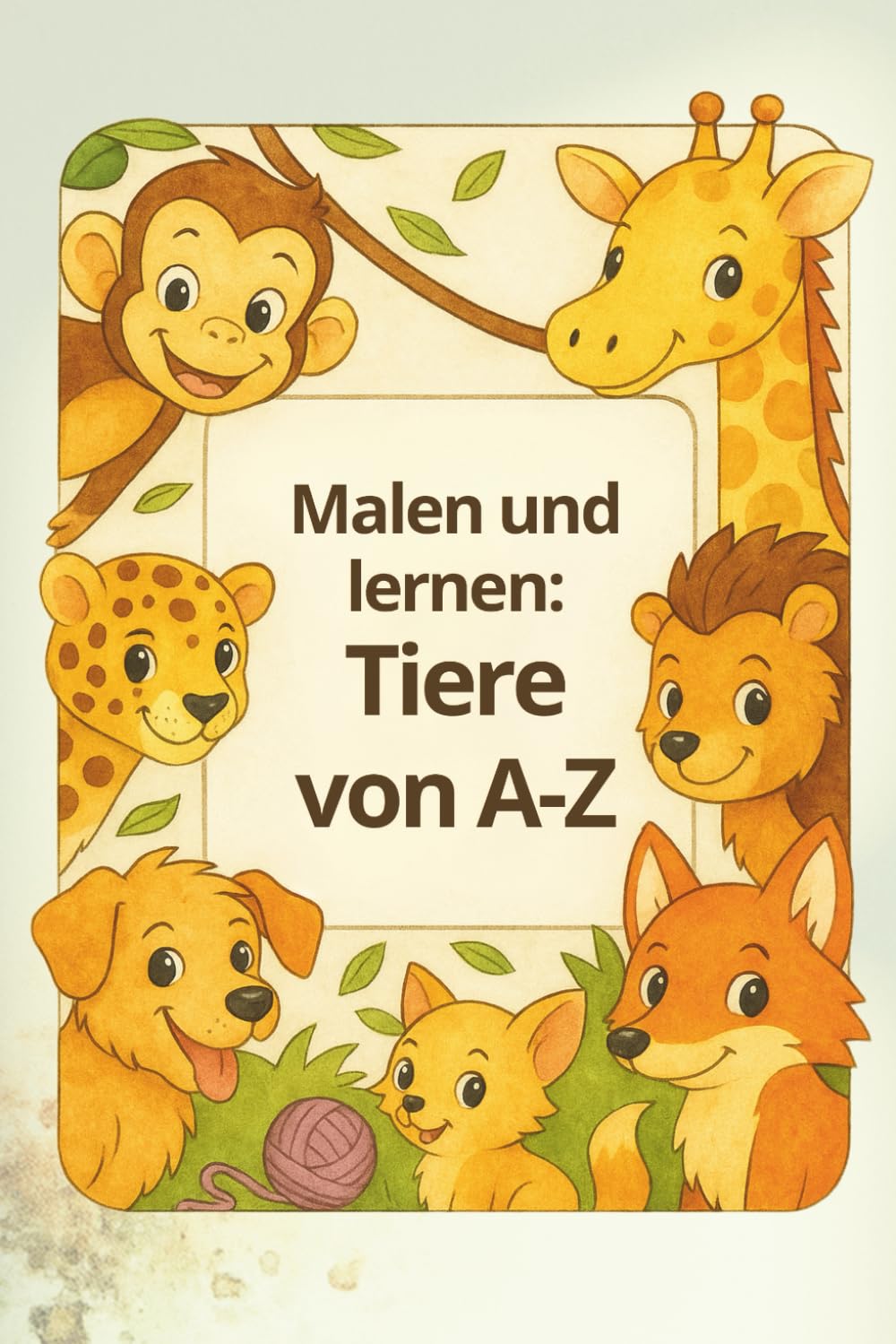 Malen und lernen: Tiere von A bis Z: Mit liebevollen Ausmalbildern und Schreibübungen für Kinder ab 3 Jahren