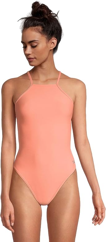 Speedo Womens Swimsuit One Piece Endurance Turnz Tie Back Solid