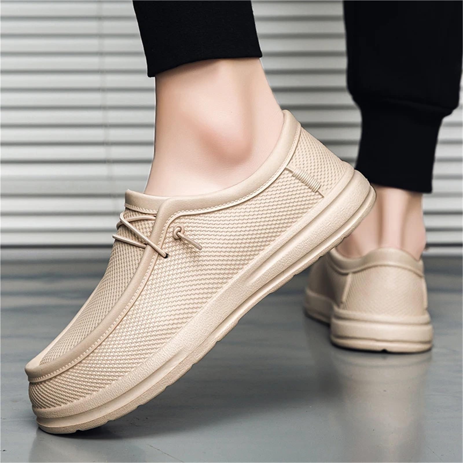 Scarpe da Chef Antiscivolo Scarpe da Chef dell'hotel Uomo | Suola antiscivolo da uomo Plus Size Cucina Giardino Lavoro Scarpe da pesca