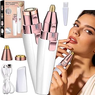 Facial Epilator Hair Removal Machine for Face, Chin, Cheek, Eyebrow, Upper Lip, USB Rechargeable, Eyebrow Trimmer for Women, White Epilator face