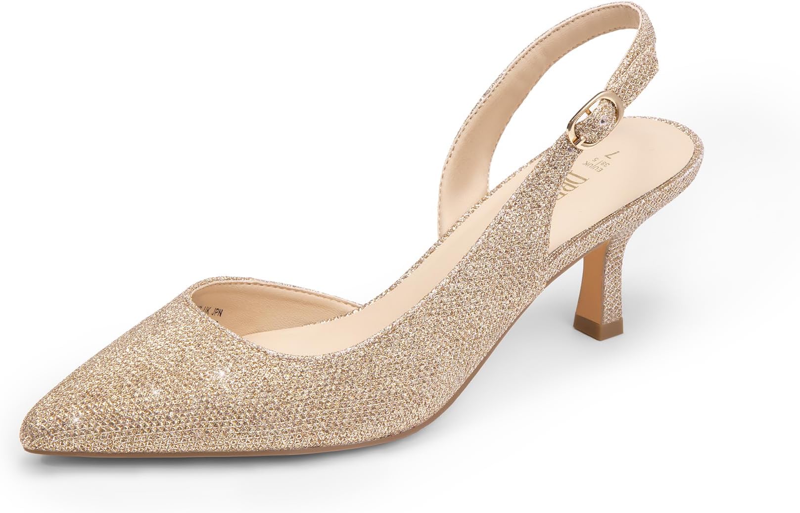 Women's Kitten Heels Slingback Closed Pointed Toe Low Pumps Shoes Women Party Wedding Sexy Casual Dress Shoes