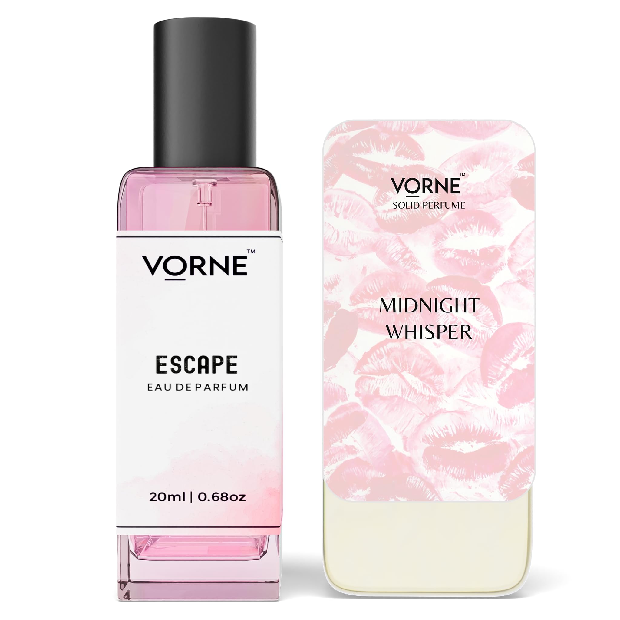 VORNE Escape Eau De Parfum and Midnight Whisper Solid Perfume Set for Women Long-Lasting Woody Floral Fragrance Combo-picture-29