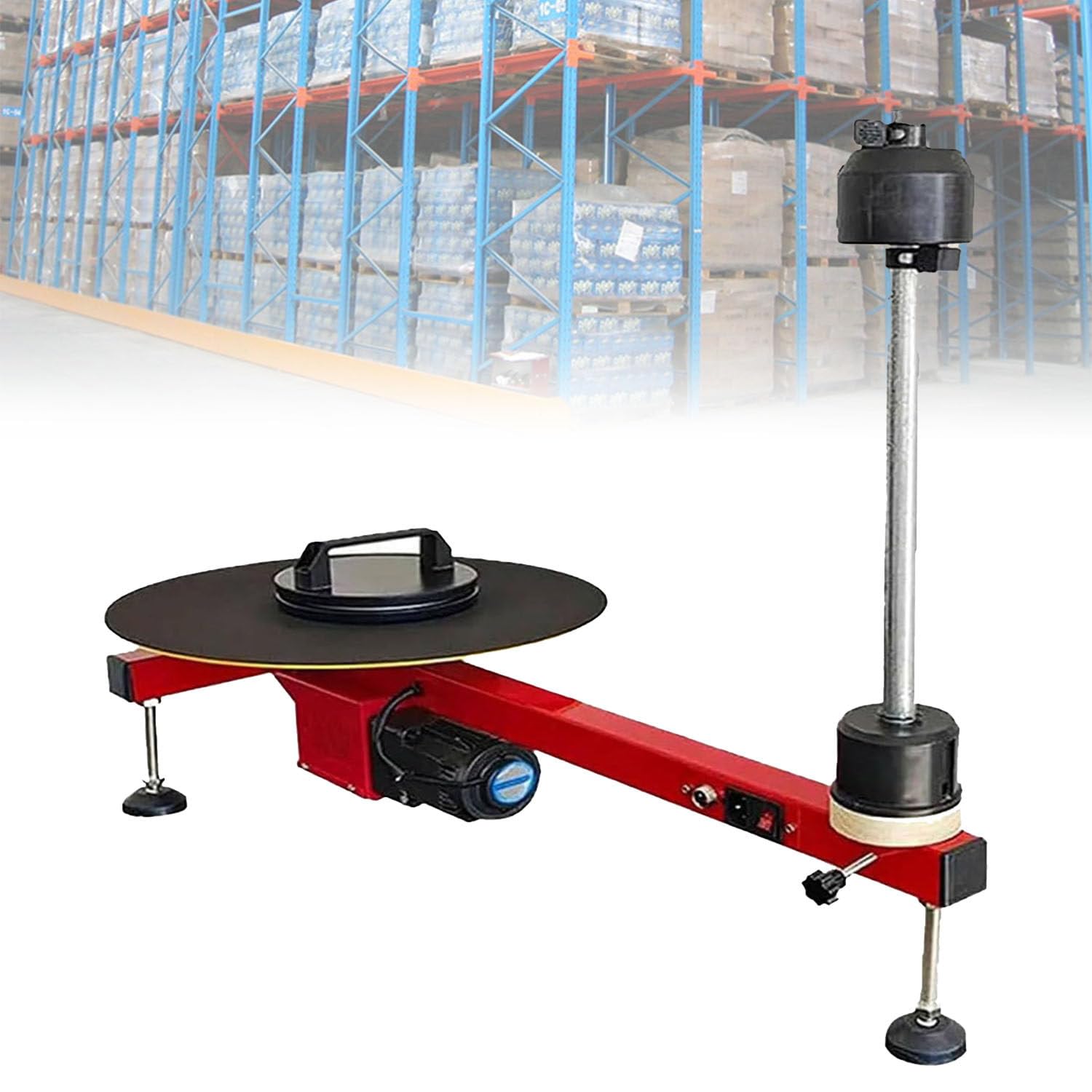 Pressa per Film Avvolgente, Macchina avvolgitrice elettrica per Film Estensibile, velocità 40 Giri/min, Adatta per Magazzini, fabbriche,Centri logistici, aziende agricole e Case Electric