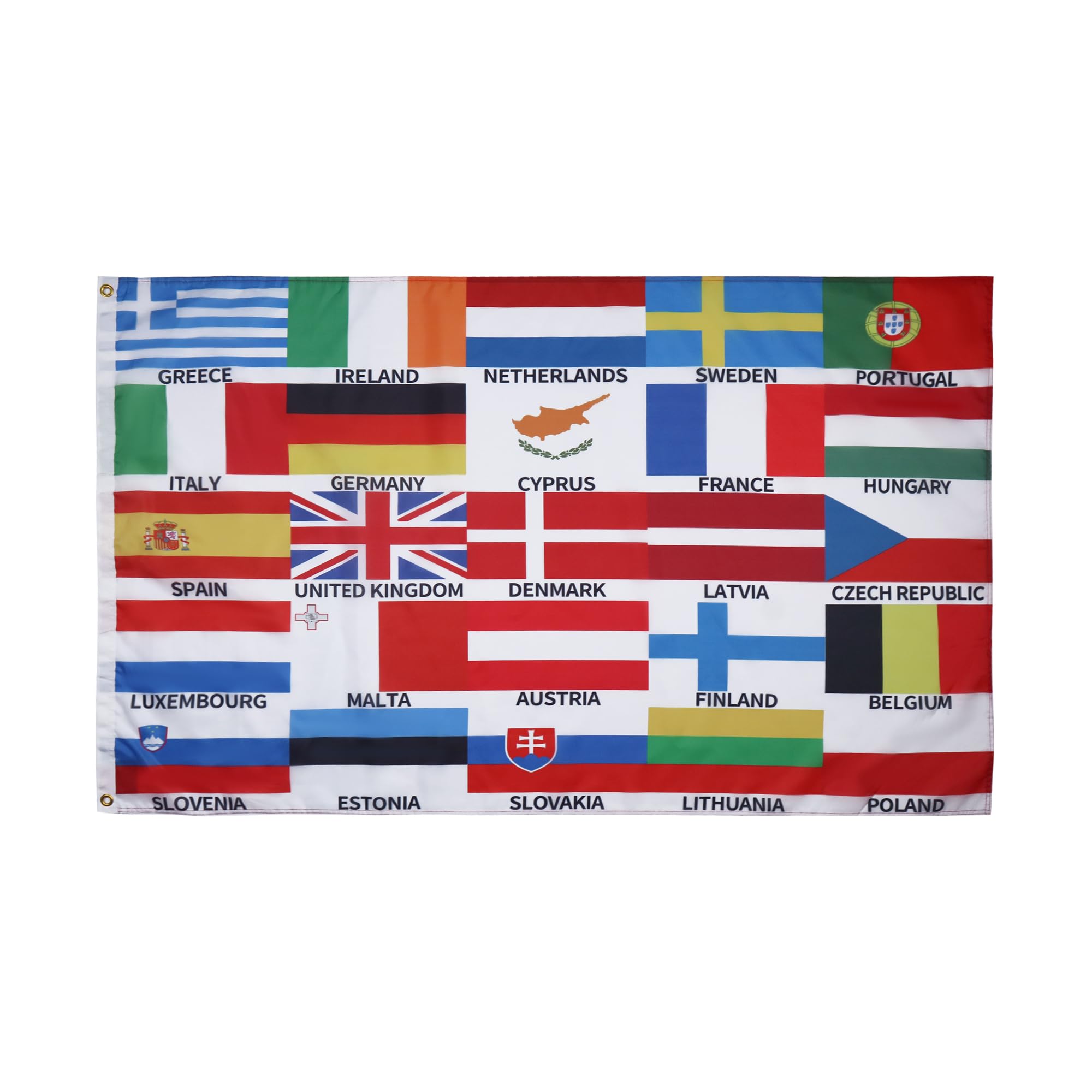 AZ FLAG Bandiera Unione Europea 150x90 Cm - Poliestere 100D Con Occhielli Metallici Per Interni/Esterni