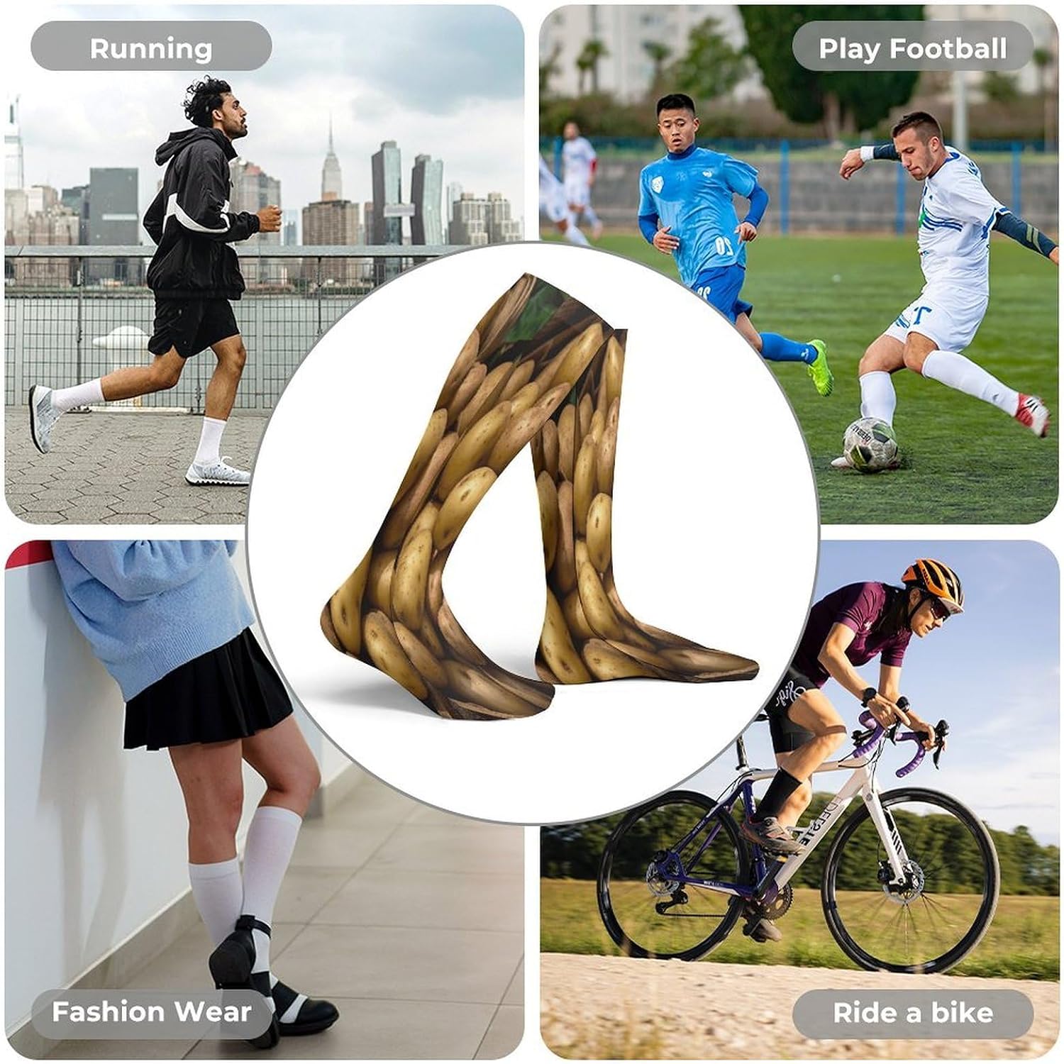 Garden Potatoes Women High Waist Fishnet Stockings Stretch Mesh Pantyhose Sexy Trendy Legwear for Daily Wear