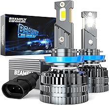 H11 LED Car Bulbs 130W 48000LM 6000K White Lights 600% Conversion Kit for Car Halogen Headlights, High or Low Beam 12 V, Thick Copper Tube, LED Lamp Lights, 2 Pieces
