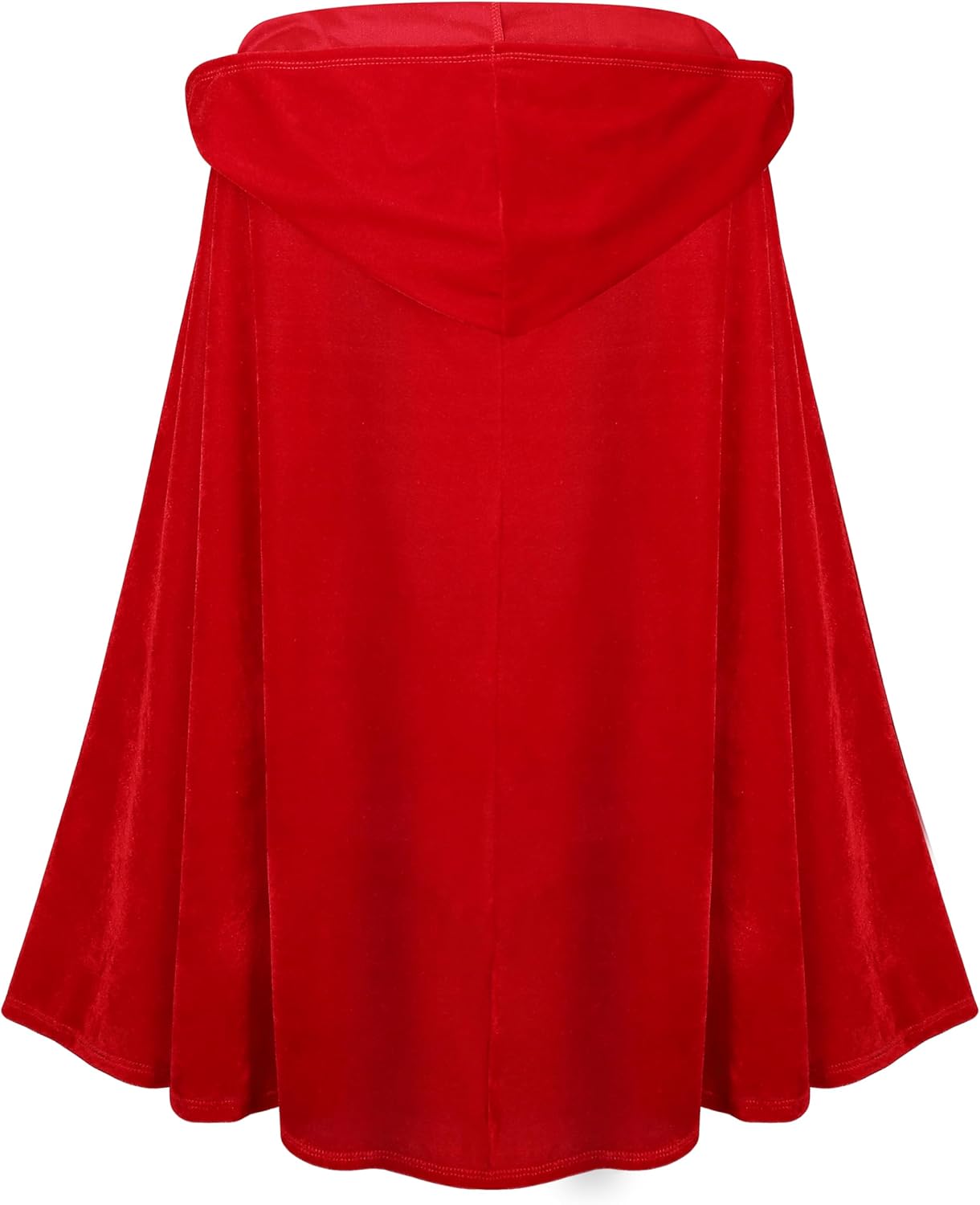 GRAJTCIN Little Red Riding Hood Cape Halloween Christmas Fancy Red Cloak with Hood - Image 4