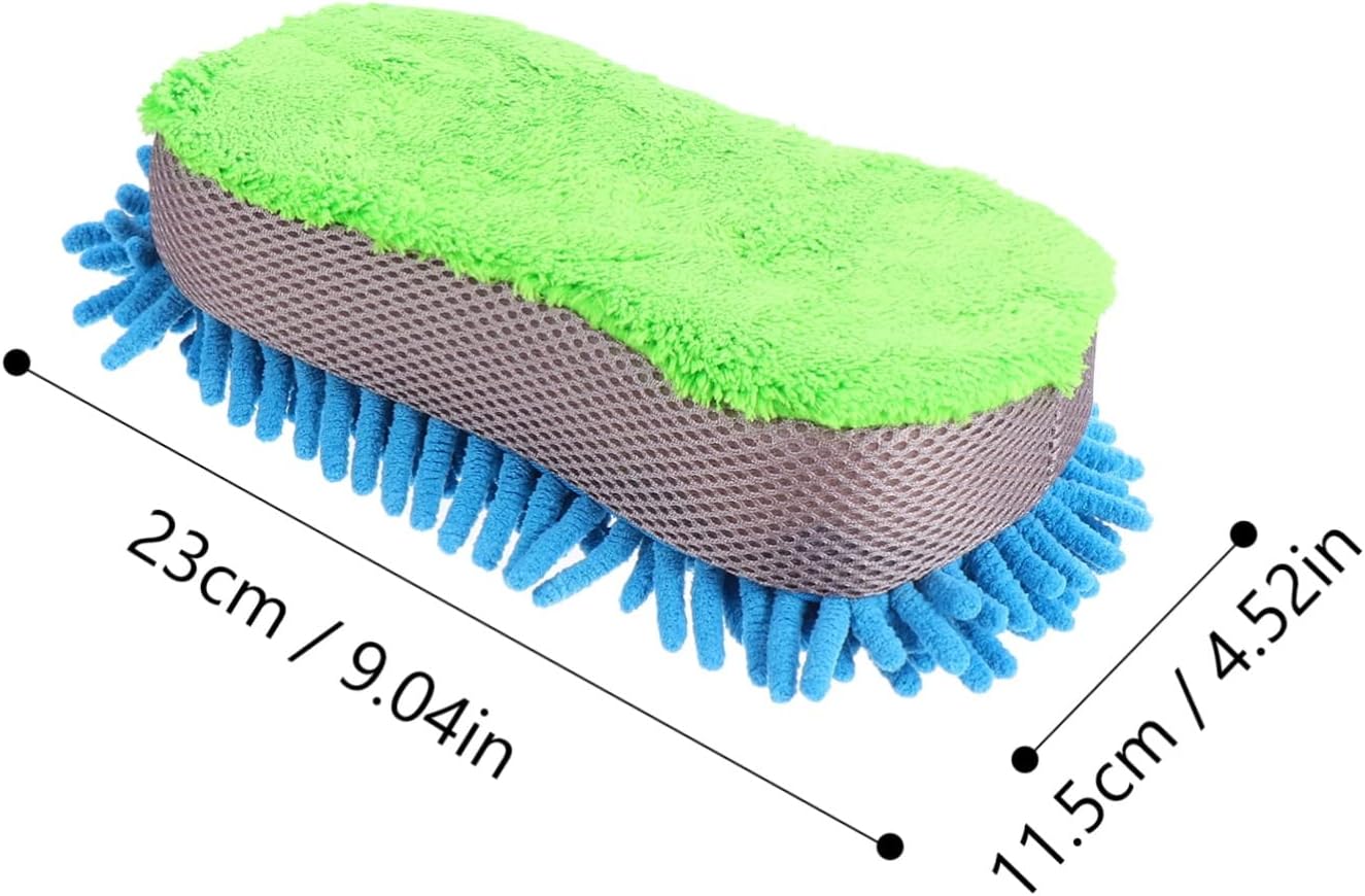 KICHOUSE 2Pcs Car Cleaning Sponge Blocks Durable Auto Cleaning Tool for Scratch Washing Multi Purpose Use for Cars Floors and Bathrooms