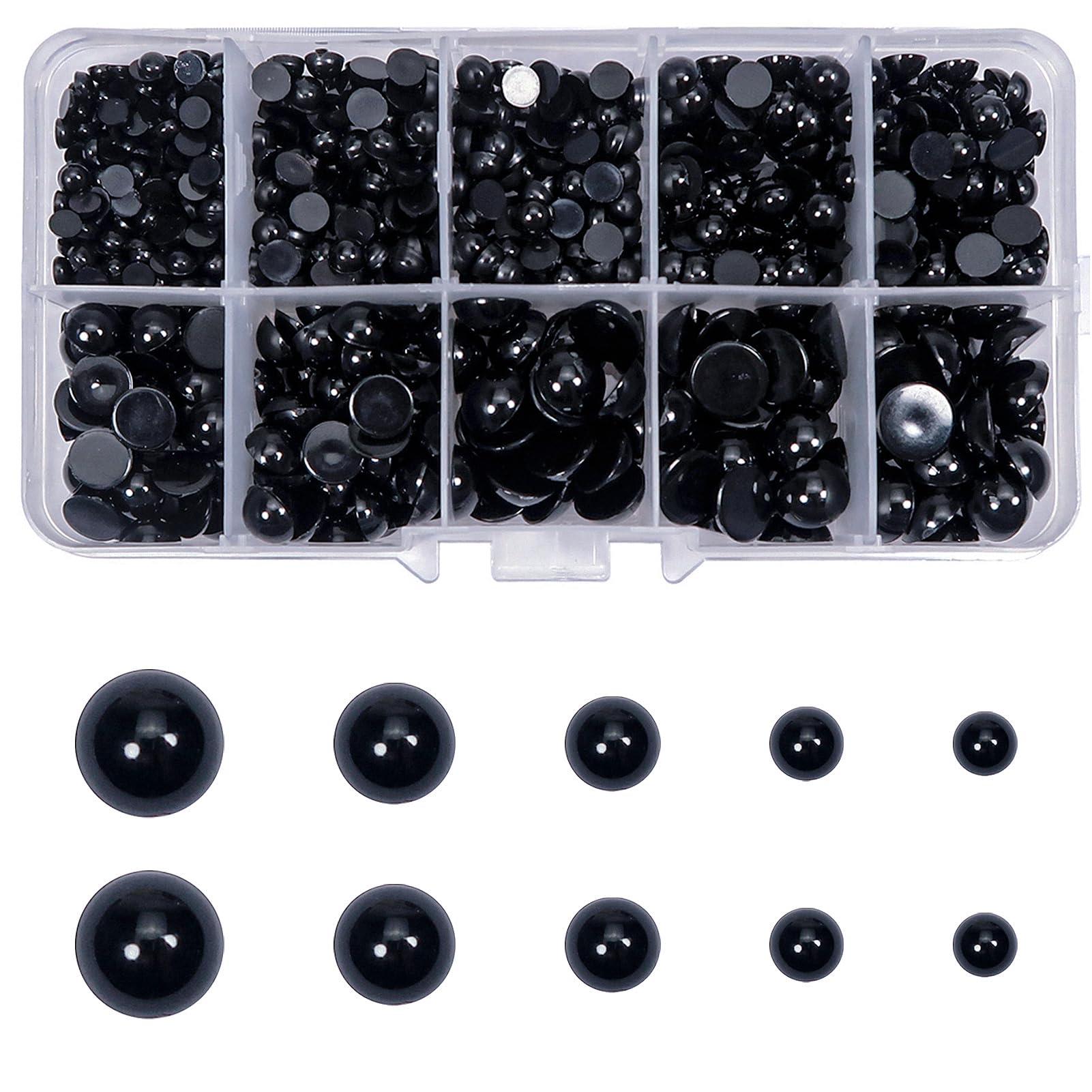 Amosfun 100 Perline Occhio Di Allah In Plastica – Brutte Sguardo Rotondo – Per Gioielli Fai Da Te