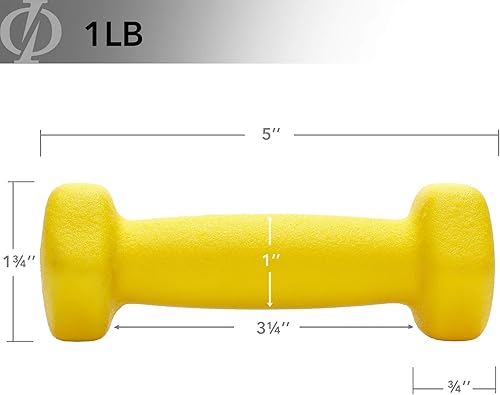 Miniatura 4 de Philosophy Gym Juego de 2 mancuernas de neopreno con forma hexagonal