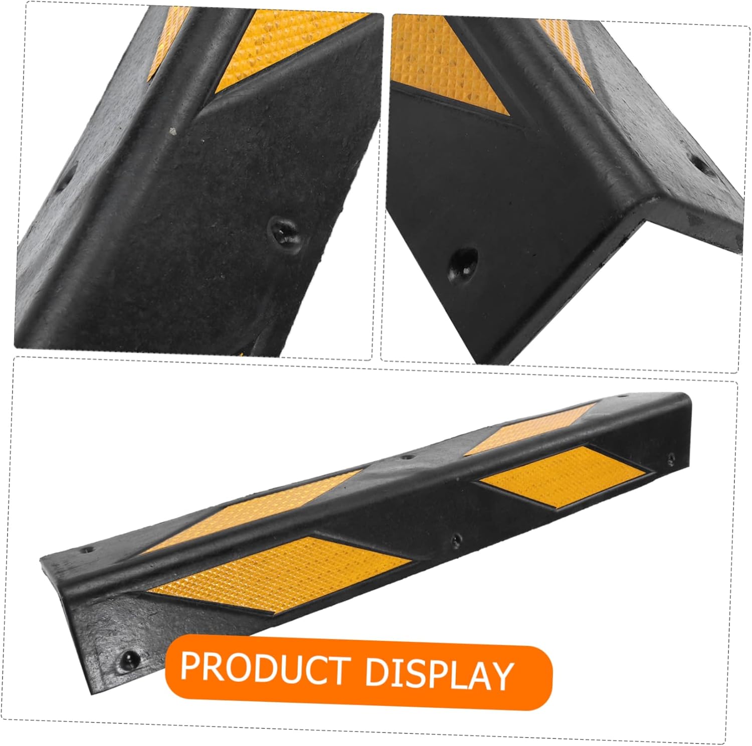 2pcs Reflective Wall Protectors Rubber Corner Guards Garage Corner Guards for Cars Wall Edge Protectors