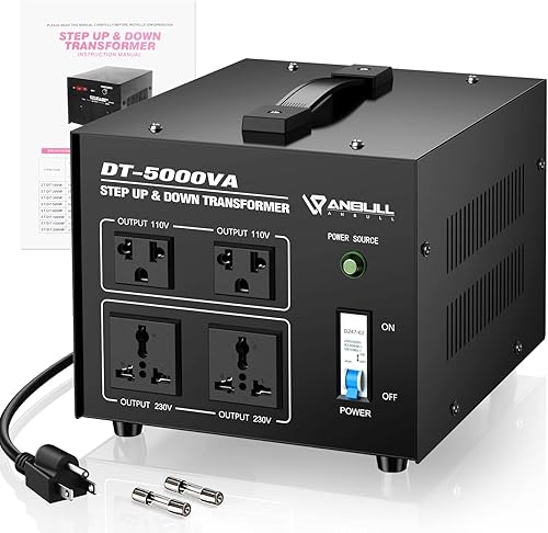 Miniatura 8 de Anbull Convertidor de voltaje de 2000 W, transformador de voltaje de 220 V, 230 V, 240 voltios a 110 V, 120 voltios o 110 V, 120 voltios a 220 V,