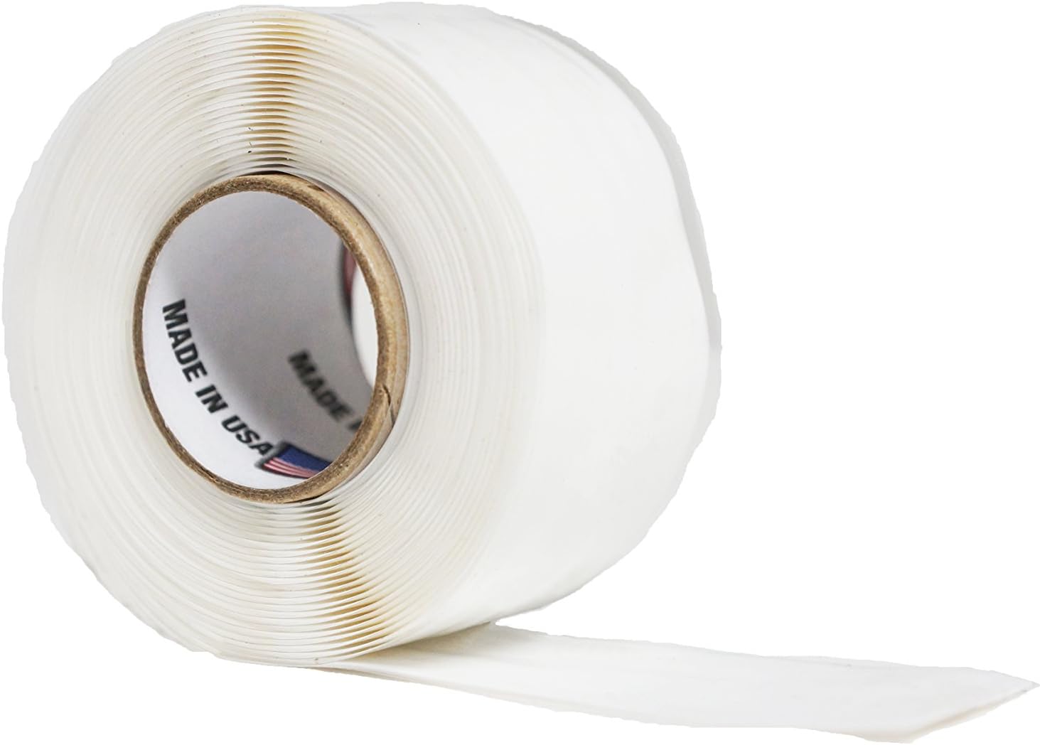 Self-Fusing Silicone Leak Sealing Wrap for Under Sink Drain Pipe - PVC White