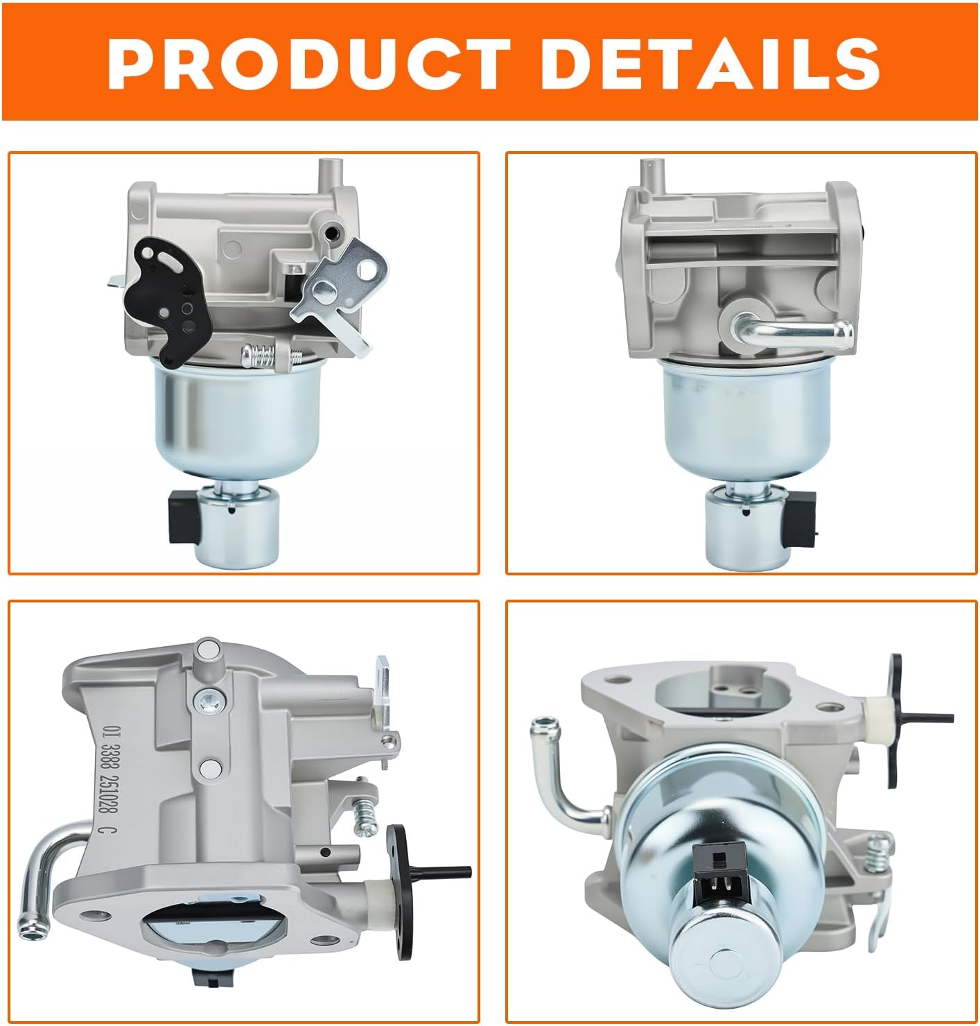 Hipa 16 853 21-S Carburetor for Kohler 7000 Series Kohler KT725 KT730 KT735 KT740 KT745 23HP 24HP 25HP 26HP Engine Lawn Tractor Replaces 1685321-S 32 853 61-S