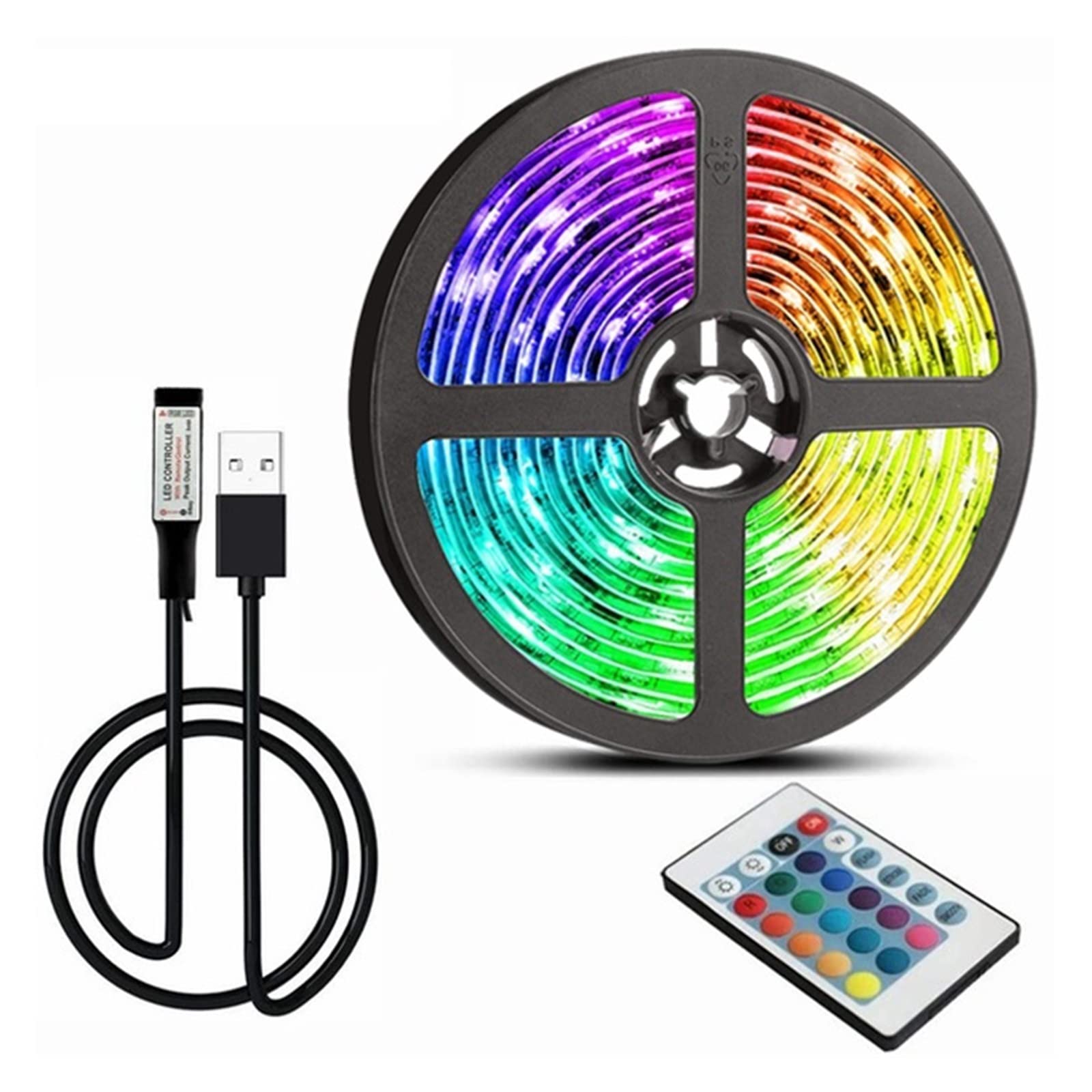 Décoration de fête magique avec la bande lumineuse LED RVB USB 5V pour sublimer vos soirées