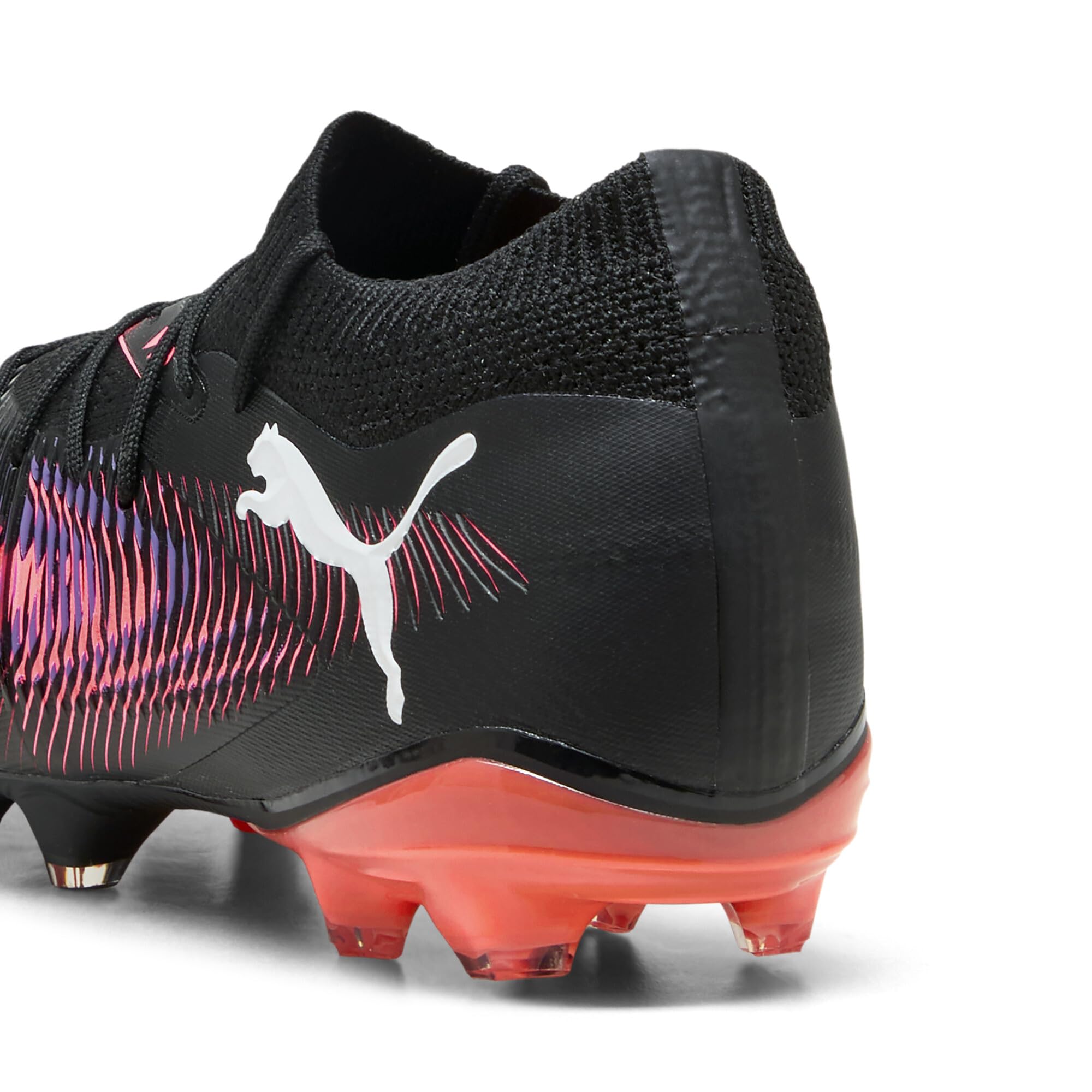 Puma - Future 8 Match FG/AG, Zapatillas de fútbol Unisexo, Puma Black-Puma White-Glowing Red,