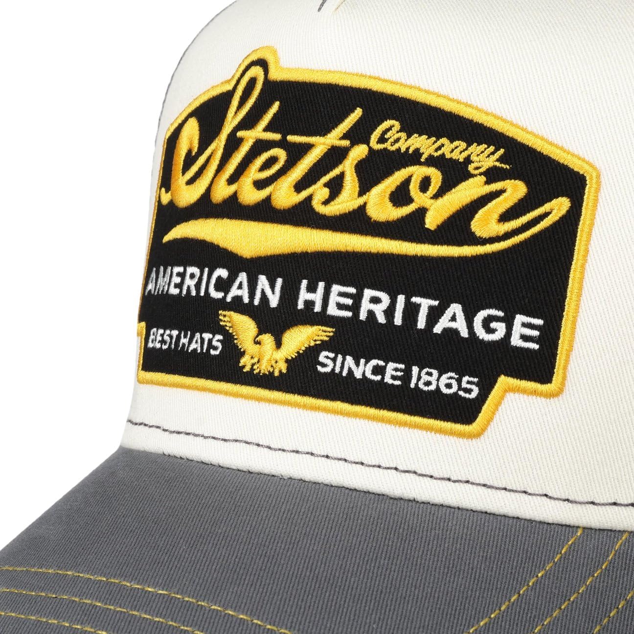 Stetson American Heritage Trucker Cap Herren Snapback mit Netzeinsatz Meshcap Sommer Winter Baseball