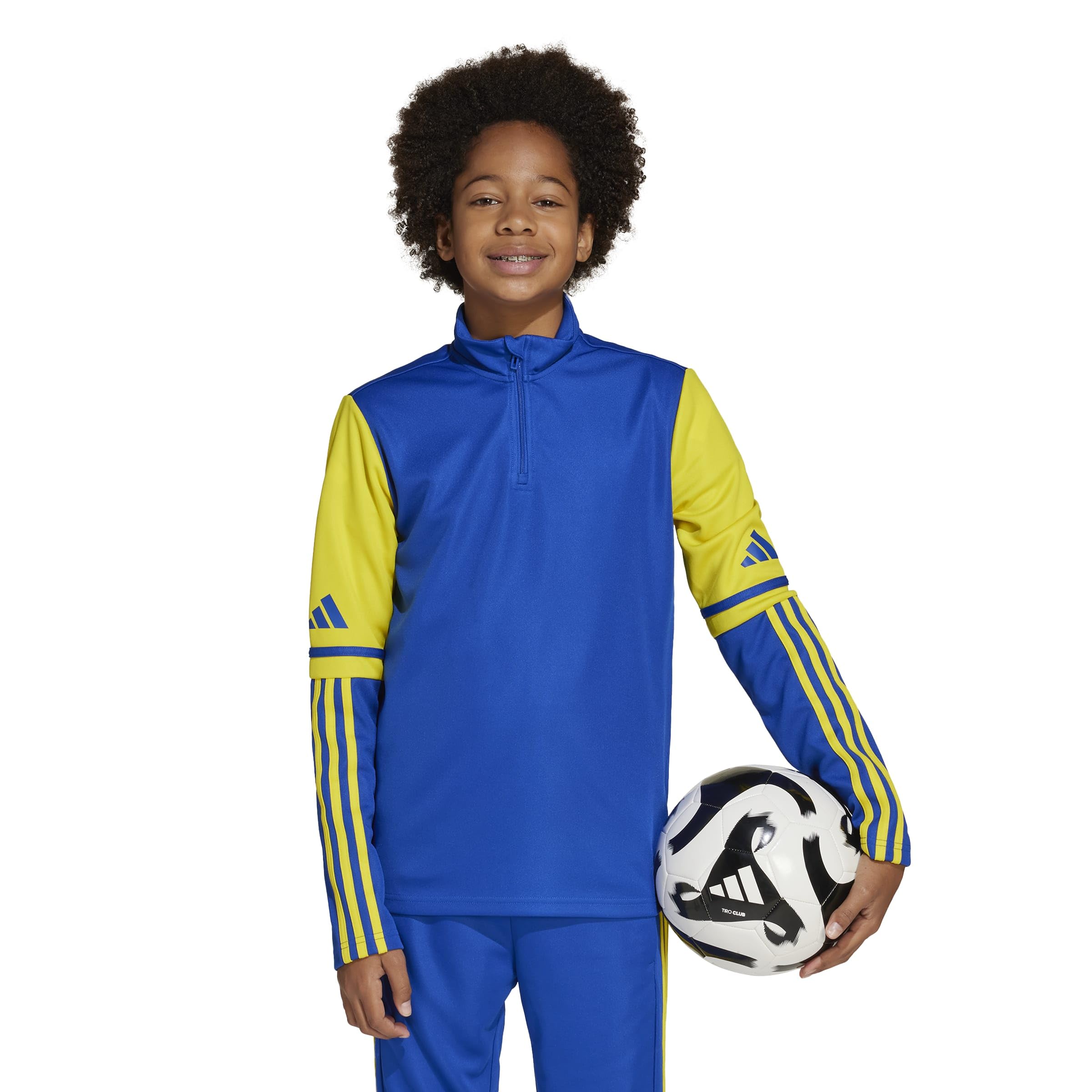 adidas Uniseks - dzieci Squadra25 Training Top Kids Sweatshirt, team royal blue/team yellow, 11-12 Years