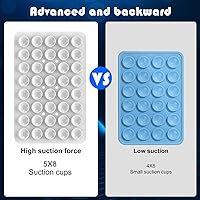 Vista 62 de Silicone Double Sided Suction Phone Case Mount, Detachable Hands Free & Strong Grip Holder for Selfies & Videos, Compatible iPhone Android